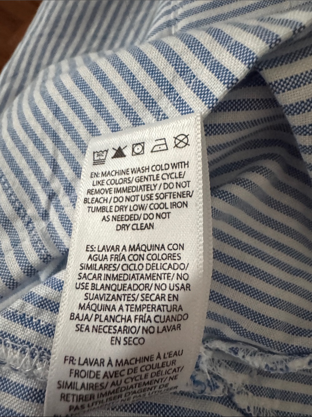 beachlunchlounge Blue & White Striped Button-Down Shirt - Picture 6 of 6